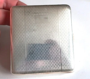 Vintage silver plate Cigarette case by Har Brothers Good Condition - Picture 1 of 4