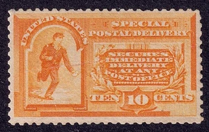 US Scott E3, 1893 Special Delivery, 10c orange, NH MINT - Picture 1 of 2