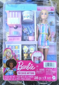Barbie Eisdiele Puppe & Spielset You Can Do Anything Serie Mattel Alter 4+ - Bild 1 von 3