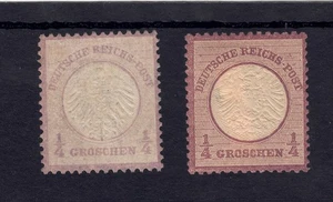 GERMANY Scott # 1 & 14, MINT/F-VF Imperial Eagle, Small & Large Shield! SCV $272 - Picture 1 of 4