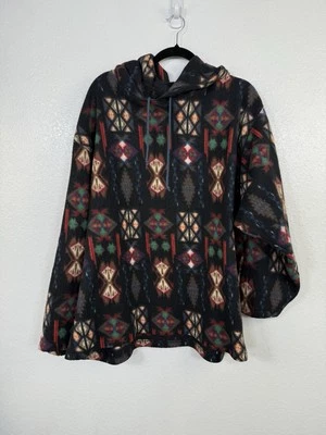 Sudadera con Capucha Vintage Años 90 Santana Tribal Azteca Nativa Polar Talla Adulto XL Grande Foto 1 de 4