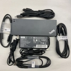 Lenovo ThinkPad Thunderbolt 3 Gen 2 Dock DK 1841 AVEC 4 CÂBLES, ALIMENTATION 135 W - Photo 1/18