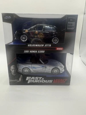 Jada Fast and Furious Legacy Series Volkswagen Jetta y Honda S2000 2001 2 paquetes nuevo en caja Foto 1 de 4