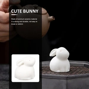 Keramik Hase Ornament Baby Büro Figur Dekoration Hase Haus Skulptur - Bild 1 von 12