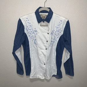 Vintage Wrangler Silver Lake Hemd Gr. S blau/weiß - Bild 1 von 7