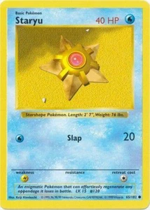 Staryu 065/102 Base Set (Shadowless) Regular Vintage WOTC Pokemon Karte - Bild 1 von 11