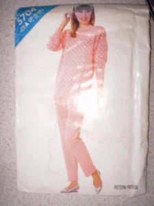 Vintage Butterick Pattern 1980s Top Shirt Pants 6 8 10 SEWING - Picture 1 of 1