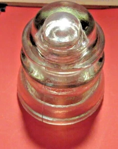 COLLECT-VTG. ARMSTRONG DP 1 CLEAR GLASS INSULATOR-18-68' USA-Excellent Condition - Picture 1 of 9