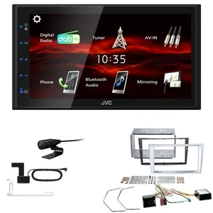 JVC Bluetooth 2DIN DAB+ Autoradio für Opel Astra H matt chrome inkl Canbus - Bild 1 von 5
