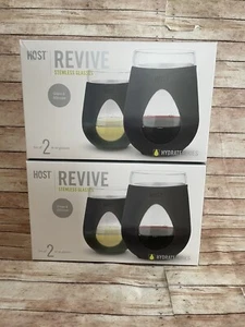 Host Revive Weinglas Trinkgeschirr, 16 Oz ohne Stiel mit grauer Silikonhülle - Bild 1 von 11