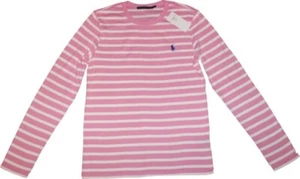 Camisa de manga larga Ralph Lauren nueva Rosa-blanco talla M - Imagen 1 de 2