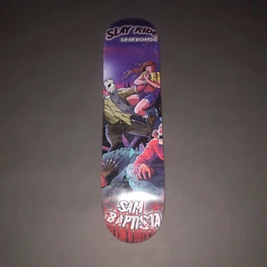 Vintage SAMMY BAPTISTA SLAY RIDE SKATEBOARD DECK Rare Shorty's Muska NOS - Picture 1 of 18
