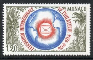 MONACO MNH 1976 SG1242 50° Anniversario della Federazione Filatelica - Foto 1 di 1