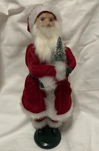 Byers Choice The Carolers 1988 Santa Claus holding Small Christmas Tree Vintage - Picture 1 of 4