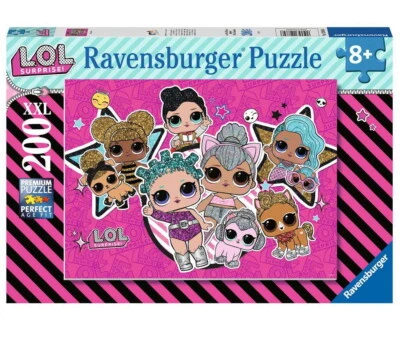 RAVENSBURGER PUZZLE L.O.L. GIRL POWER 200 Pz XXL PER BAMBINI + 8 ANNI Cm 49 x 36 - Immagine 1 di 2