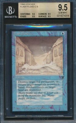 Legends Flash Flood BGS 9.5 Graded Magic MTG (4314) -magicgraders- - Image 1 of 3
