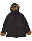 WOOLRICH Mens Hooded Padded Jacket UK 42 XL Black BJ59