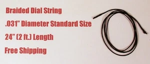 24" Dial Cord Braided Nylon Tuner String  - Old Antique Vintage Tube Radio