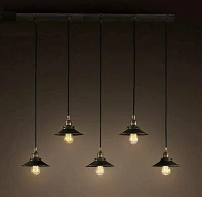 HomeRoots LD4055 Whse Tiffany Ld-4055 Hollie Cable Ajustable 5 Luces Lámpara Edison Foto 1 de 4