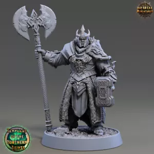 Mittelalter Ritter Holger, Tabletop D&D Wargaming Fantasy, Templer, Paladin, 32mm - Bild 1 von 2