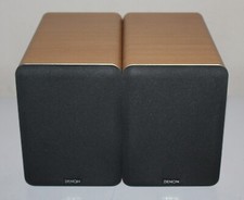 paire DENON SC-M53 60W 6 Ohm HiFi HAUT-PARLEURS étagère GRAIN BOIS très bon état