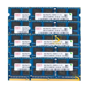 Hynix 10x 8GB DDR3 1333mhz 2RX8 PC3-10600S 204pin SODIMM Laptop Memory RAM CL9 $ - Picture 1 of 6