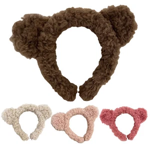 1pc Plush Ears Headband Bear Ears Hair Hoop Furry Ears Headwear Head Band - Picture 1 of 16