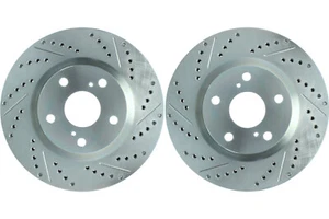 Front PAIR Stoptech Disc Brake Rotor for 2006-2018 Toyota RAV4 (46297) - Picture 1 of 7