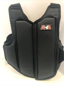 ATA Chest Protector Sparring Vest Child Size Medium Black Red Taekwondo Karate - Picture 1 of 7