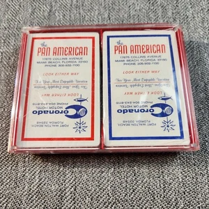 Vintage Coronado Motor Hotel / The Pan American Playing Cards 2 ungeöffnete Decks - Bild 1 von 7