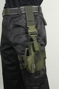 Elasticated Adjustable Tactical Magazine Pistol Holster  - Left Leg -Two Colours