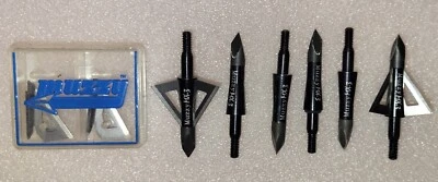 Muzzy MX3 225 - 3 Blade Broadhead Lot of 6 - Image 1 of 2