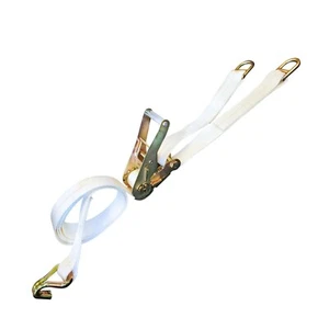 USA 2" x 10' Ratchet Double Leg Tent Strap W/ D Ring & J Hook for Event &Canopy - Picture 1 of 7