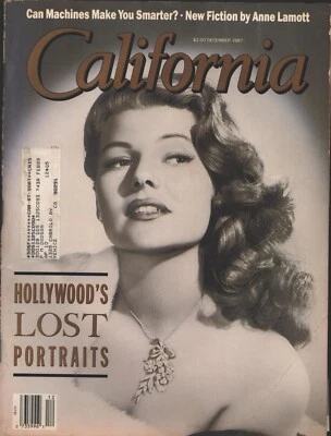California Magazine - December 1987 - Hollywood's Lost Portraits - Rita Hayworth - Image 1 of 2