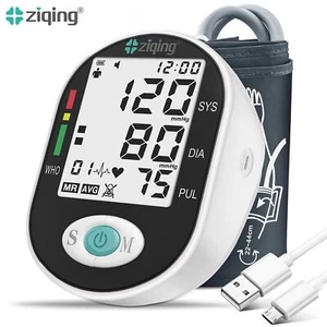 Upper Arm Heart Rate Digital Blood Pressure Monitor Machine BP Large Cuff Adult - Picture 1 of 15