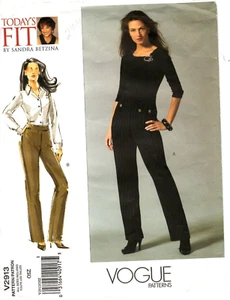 Vogue Women's Sewing Pattern Today's Fit PANTS V2913 Waist 26½" to 50½" UNCUT - Picture 1 of 4