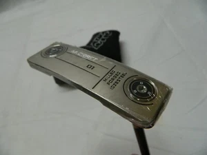 New RH Mizuno M-Craft OMOI 01 White Satin 34" Putter Steel Slant Neck + HC - Picture 1 of 3