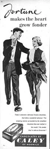 1951 Advert for CALEY of Norwich 'FORTUNE' Chocolates (4) Ephemera Print Ad - Picture 1 of 1