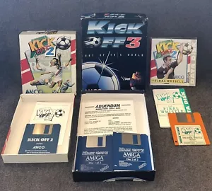 VINTAGE AMIGA SPIELE - KICK OFF SAMMLUNG - KICK OFF 2 , 3 , FINAL WHISTLE - Bild 1 von 5