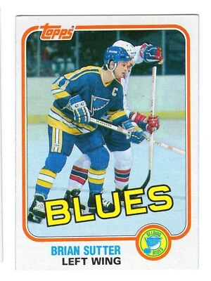 1981-82 Topps Brian Sutter Card #122 St. Louis Blues - Image 1 of 2