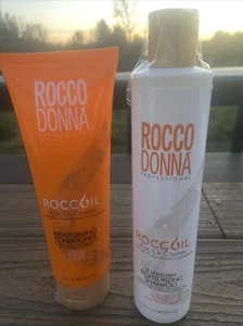 ROCCO DONNA Moisturizing Conditioner 8oz And Roccoil Shampoo 10oz Sealed New - Picture 1 of 16