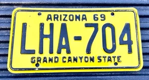 MVD klar 1969 Arizona PKW Kennzeichen -1 69 70 71 72 1970 1971 1972 - Bild 1 von 3