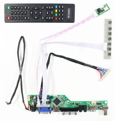 HD VGA AV USB RF LCD Controller Board For 13.3 in LQ133M1LW02 1920x1080 LCD - Image 1 of 4