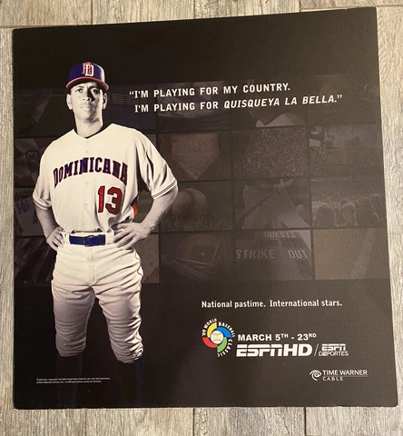 2009 World Baseball Classic NYC Subway Poster Alex Rodriguez Cover