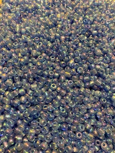500g Iridescent Blue 4mm Seed Beads for Jewellery Making DIY Costume - Picture 1 of 1