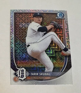 2025 Bowman Chrome #20 Tarik Skubal Mojo Refractor Detroit Tigers  - Bild 1 von 8