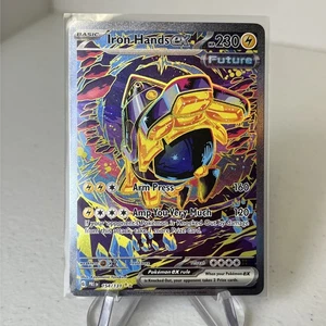 Iron Hands ex 154/131 Prismatic Evolutions Special Illustration Pokemon NM - Foto 1 di 13