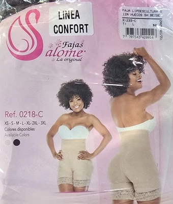 Pantalones Cortos Salome 218 Cintura Alta Compresión Prendas Moldeadoras Control Abdomen BBL Fajas Colom Foto 1 de 2