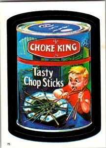 1982 Topps Wacky Packages Album Sticker #75 Choke King Chop Sticks - kostenloser Versand - Bild 1 von 2