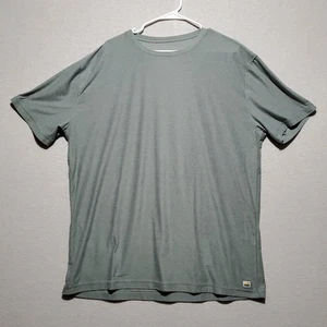 Vuori Shirt Mens 2XL XXL Strato Tech Tee Heather Green Crew Neck Workout Gym Dad - Picture 1 of 8